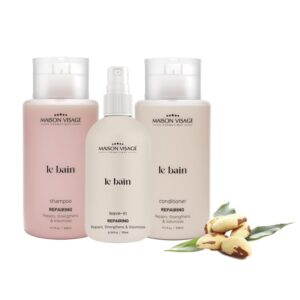 KIT LE BAIN REPAIRING LEAVE-IN 170ML + CONDITIONER 330ML + SHAMPOO 330ML